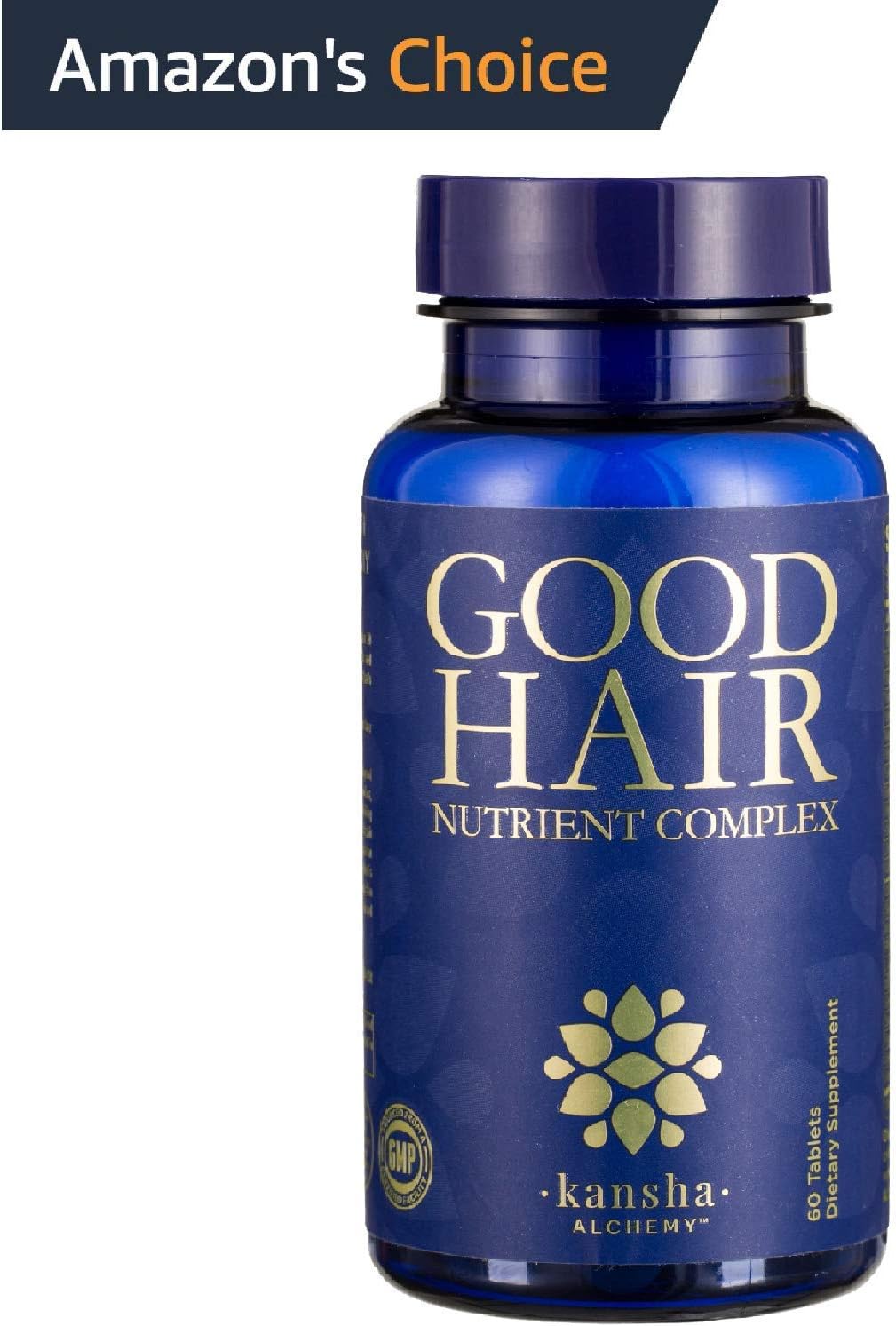 Good Hair Growth Vitamins with DHT Blocker and Biotin for Longer, Stronger, Healthier Hair with Folic Acid, Saw Palmetto, Vitamins A, C, E - for Men and Women - for Better Hair Skin Nails, 60 Tablets