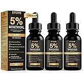 5% Minoxidil for Women Hair Growth Serum Topical Minoxidil Hair Regrowth Thicker Prevent Hair Loss for Thickening Longer Fuller Healthier Hair 3 Bottles of 2oz