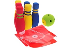 ifundom Bowling Noise Reducing Smooth Surface Indoor Outdoor Play for Skill Development Parent Fun