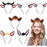 Giegxin Nativity Animal Ear Headbands for Christmas Religious Farm Nativity Animal Costume Party Photo Props