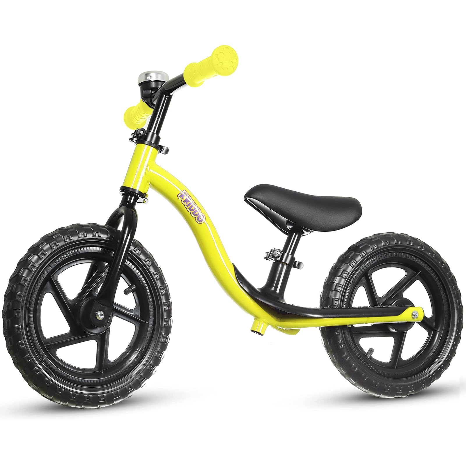 KRIDDO Toddler Balance Bike 2 Year Old, Age 18 Months to 4 Years Old, Early Learning Interactive Push Bicycle with Steady Balancing and Footrest, Gift Bike for 2-5 Boys Girls, Yellow β image 1