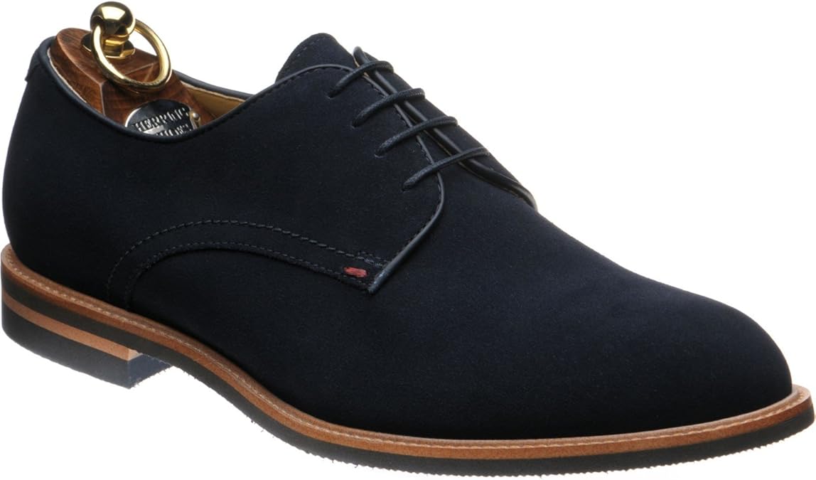 Herring Victory Derby Shoe in Navy Suede Shoes