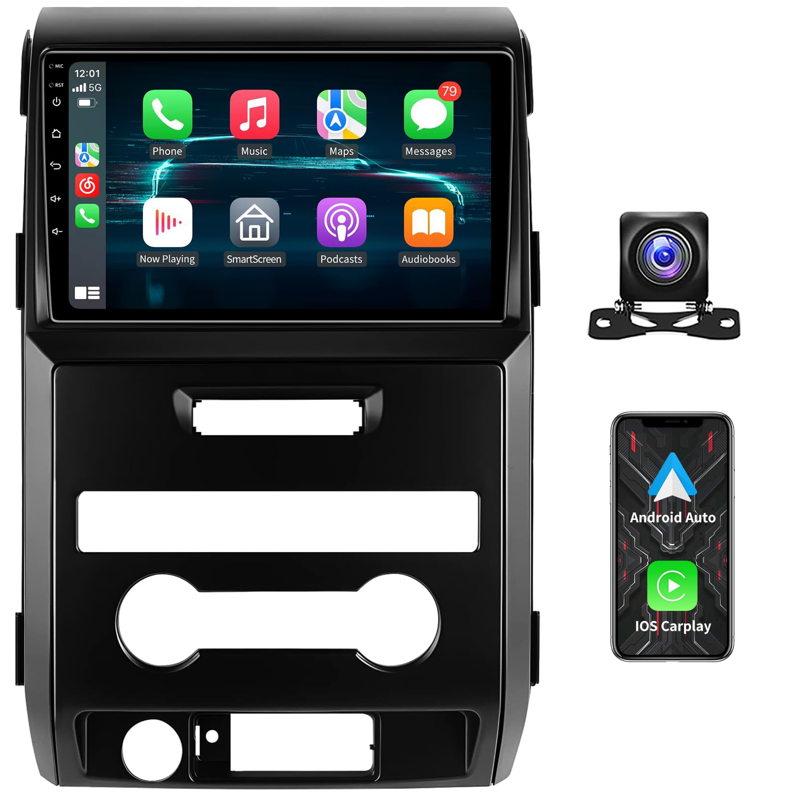 5GWiFi Upgrade 4GB+32GB Android13 Car Radio Stereo for Ford F150 F-150 2009 2010 2011 2012 2013 2014 Wireless CarPlay & Andriod Auto 9.2 Inch Touch Screen Car Radio with GPS Navigation Bluetooth