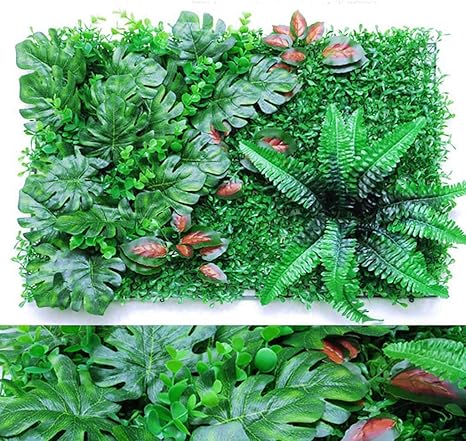 Amazon Co Jp 造花 ベランダ の 目隠し フェイクグリーン 人工植物 壁 工場 草 花 デコレーション 庭園 バルコニー パーティー ホーム キッチン