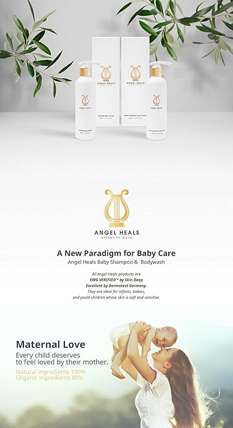angel heals organic baby lotion