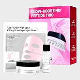 COSRX Glow-Boosting Peptide Trio, Pink Peptides Eye Patch Limited Gift Set | Under Eye Patches for Depuffing, Cooling &amp; Firming with 4-Peptide &amp; Caffeine, Amazon Exclusive, Self Care Gift Set for Women