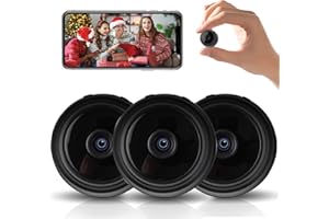 Bagandcute Hidden Cameras -WiFi Wireless -Nanny Cam -1080P HD Security Camera-Best Mini -Car Cameras for Surveillance-Surveillance Camera with Motion Detection and Night Vision,App Control 3PCS 2024