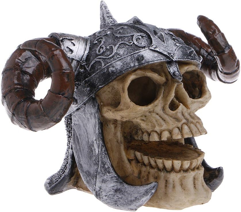 Yunso Aquarium Decorations Skull, Skull Ornaments Hiding Place for Aquarium Fish Tank
