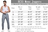 HCSS Mens Joggers Tracksuit Bottoms Dark Grey S with Zip Pockets Elasticated view 6