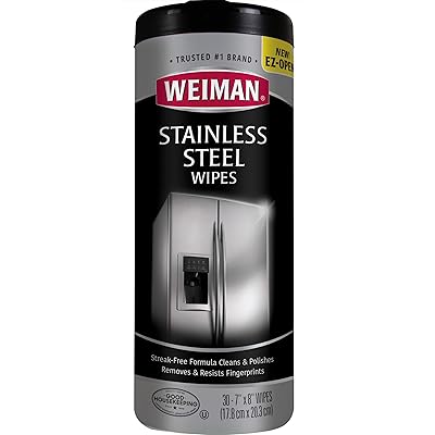 Weiman Stainless Steel Canister Wipes, 30 count