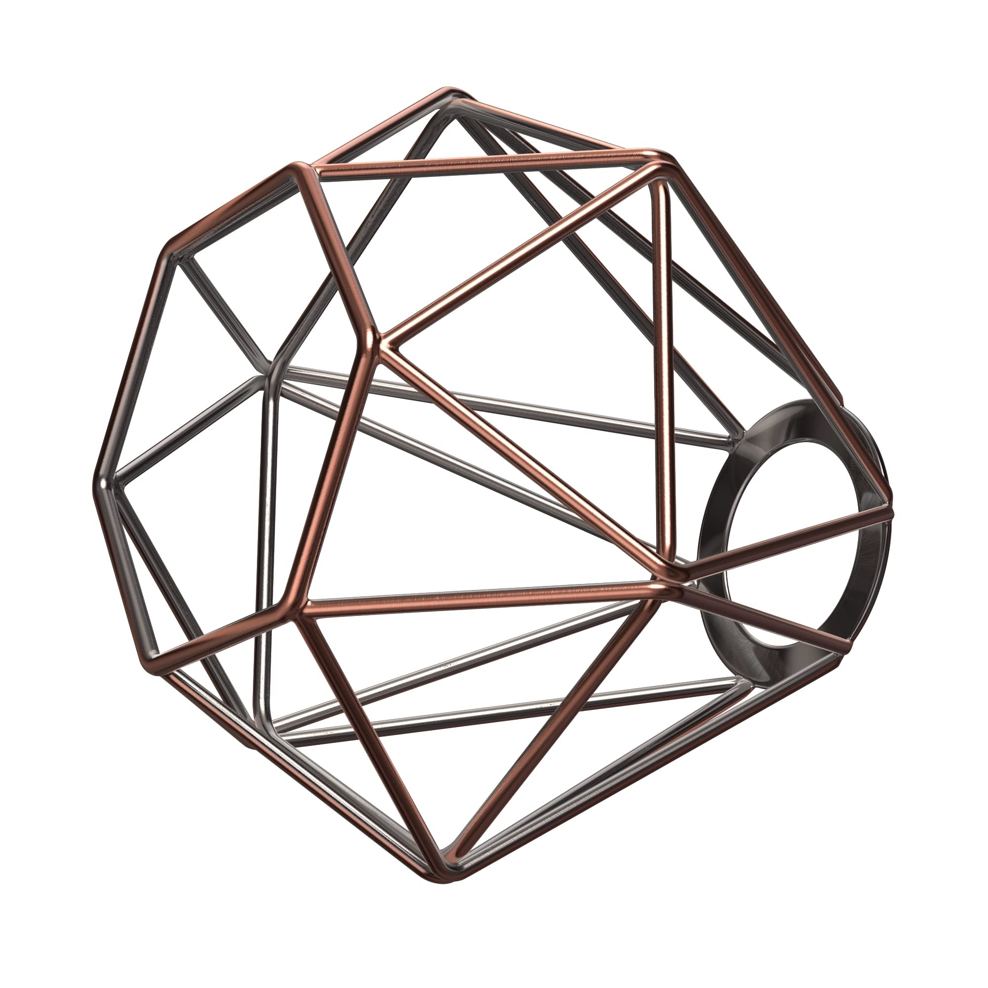 ledscom.de Cage lampshade, Bronze, E27 / E14, 160mm Ø