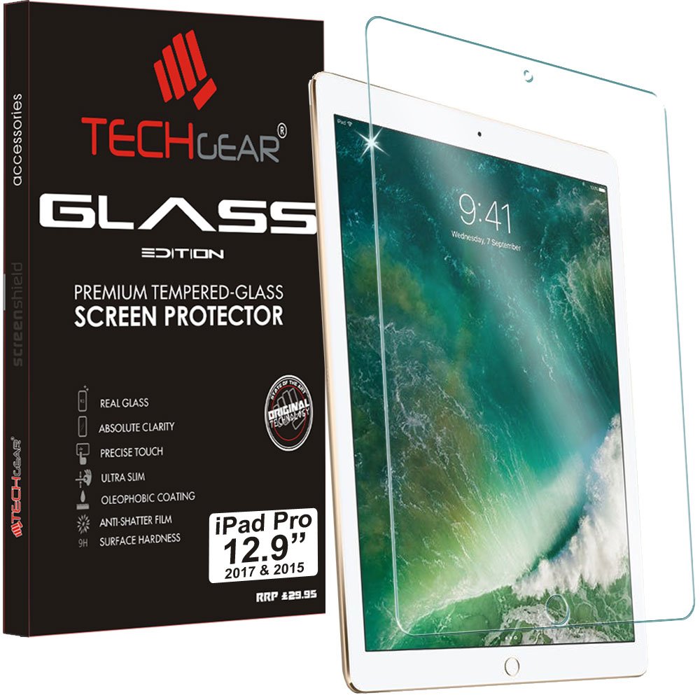 TECHGEAR Anti-Glare Screen Protector for iPad Pro 12.9" 2nd Gen / 1st Gen - MATTE GLASS Edition Genuine Tempered Glass Screen Protector Guard Cover Compatible with Apple iPad Pro 12.9 inch 2017/2015
