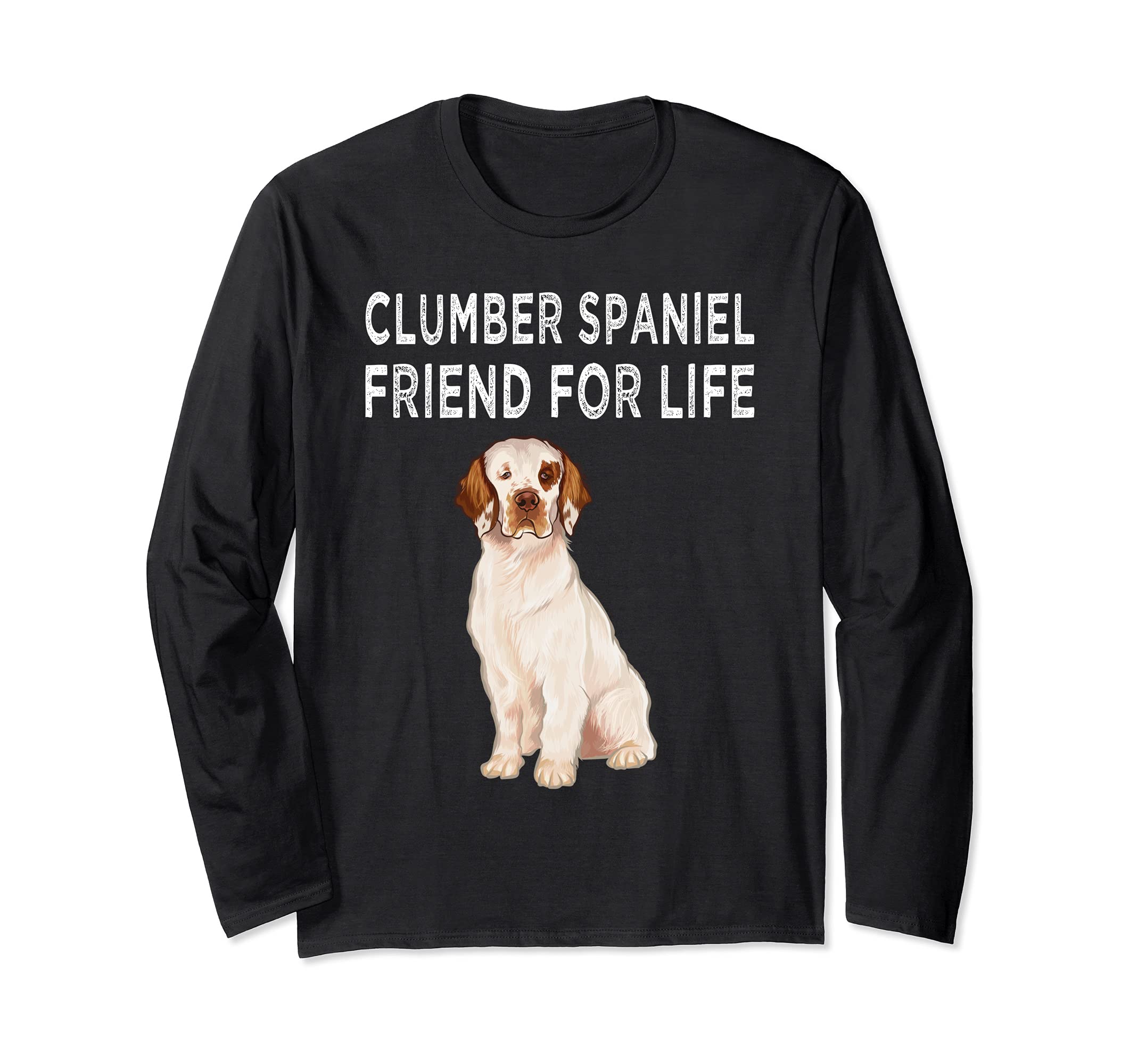 Clumber Spaniel Friend For Life Dog Friendship Long Sleeve T-Shirt