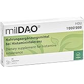 milDAO® – 30 Vegan Tablets | DAO Enzyme Supplement for Histamine Intolerance | Pure & High-Standard, Halal-Certified | 1,000,000 HDU per Tablet | with Catalase | Foil Pouch for Maximum Stability