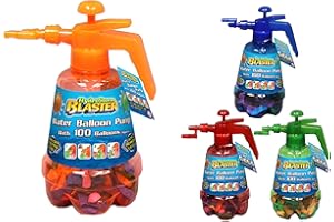 Toyland® Hydro Storm Blaster Water Balloon Pump with Multicoloured 100 Balloons