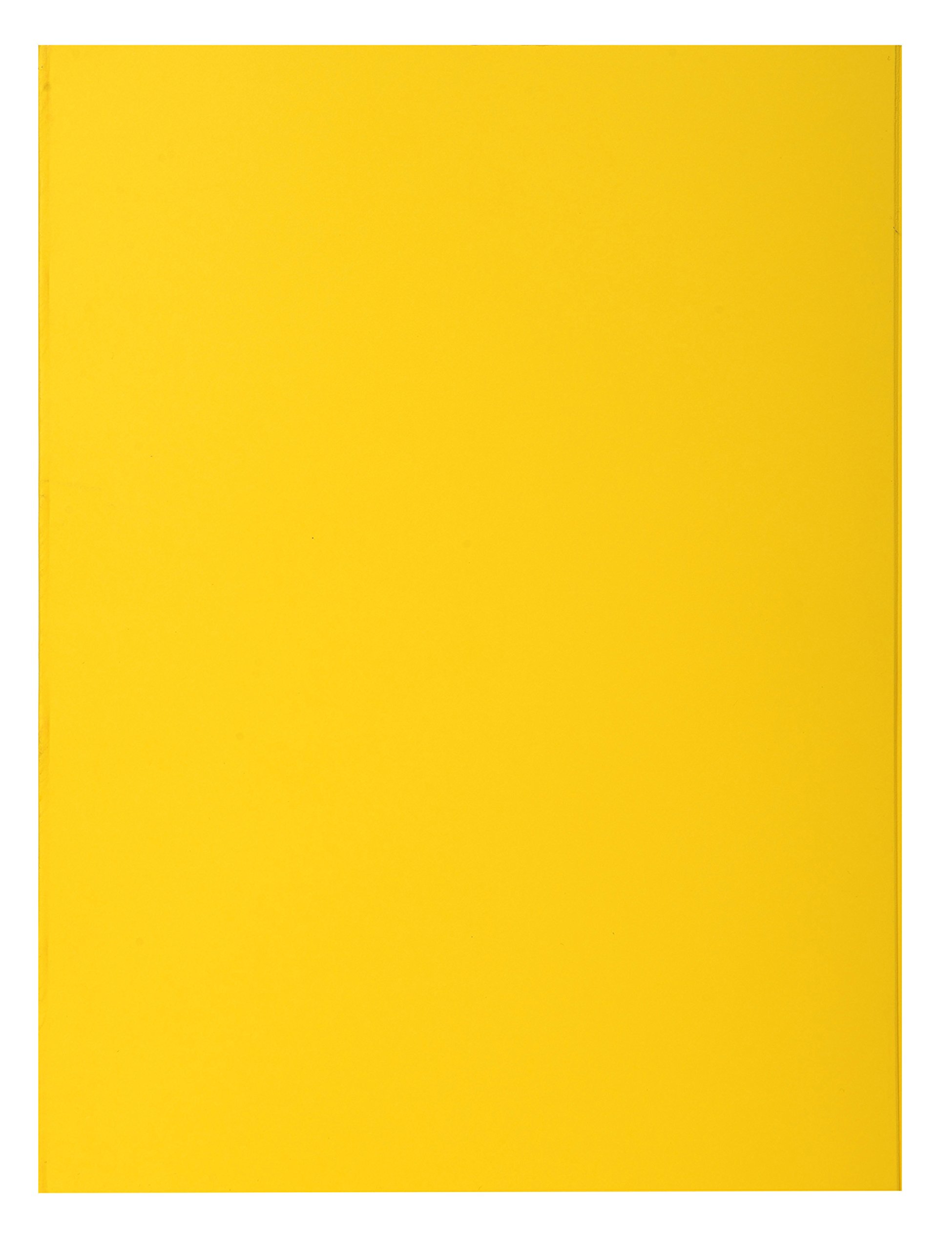 Exacompta - Ref 216011E - Rocks Collection - 2-Flap Folders - 240 x 320mm in Size, Suitable for A4 Documents, 210gsm Material, 2 Fold-Over Flaps - Lemon Yellow (Pack of 50)
