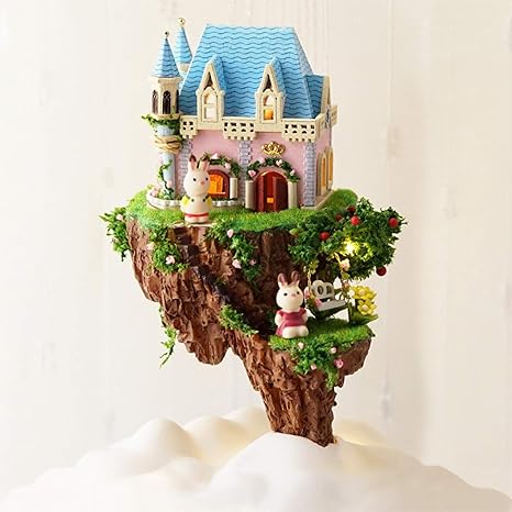 Amazon Co Jp Diy小屋回転オルゴール 教育玩具 手作りモデル 子供玩具ギフト ホーム キッチン