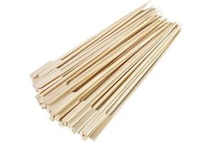 Gmark Bamboo Paddle Skewers 8" 100pc/Bag, Kabob & BBQ Skewers for Outdoor Grilling GM1076