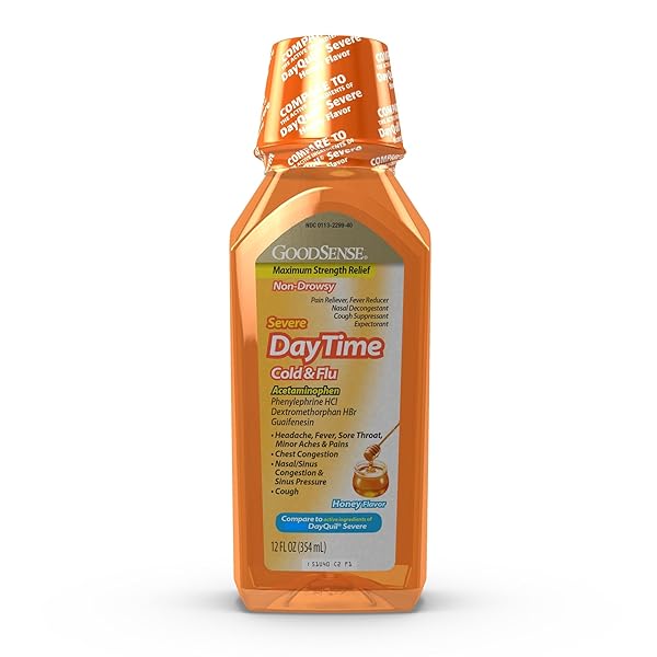GOODSENSE DAYTIME HONEY FLAVOR SEVERE COLD AND FLU...
