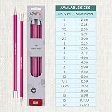 KnitPro Zing Single Pointed Needles 10 in 10.00mm 25cm view 4
