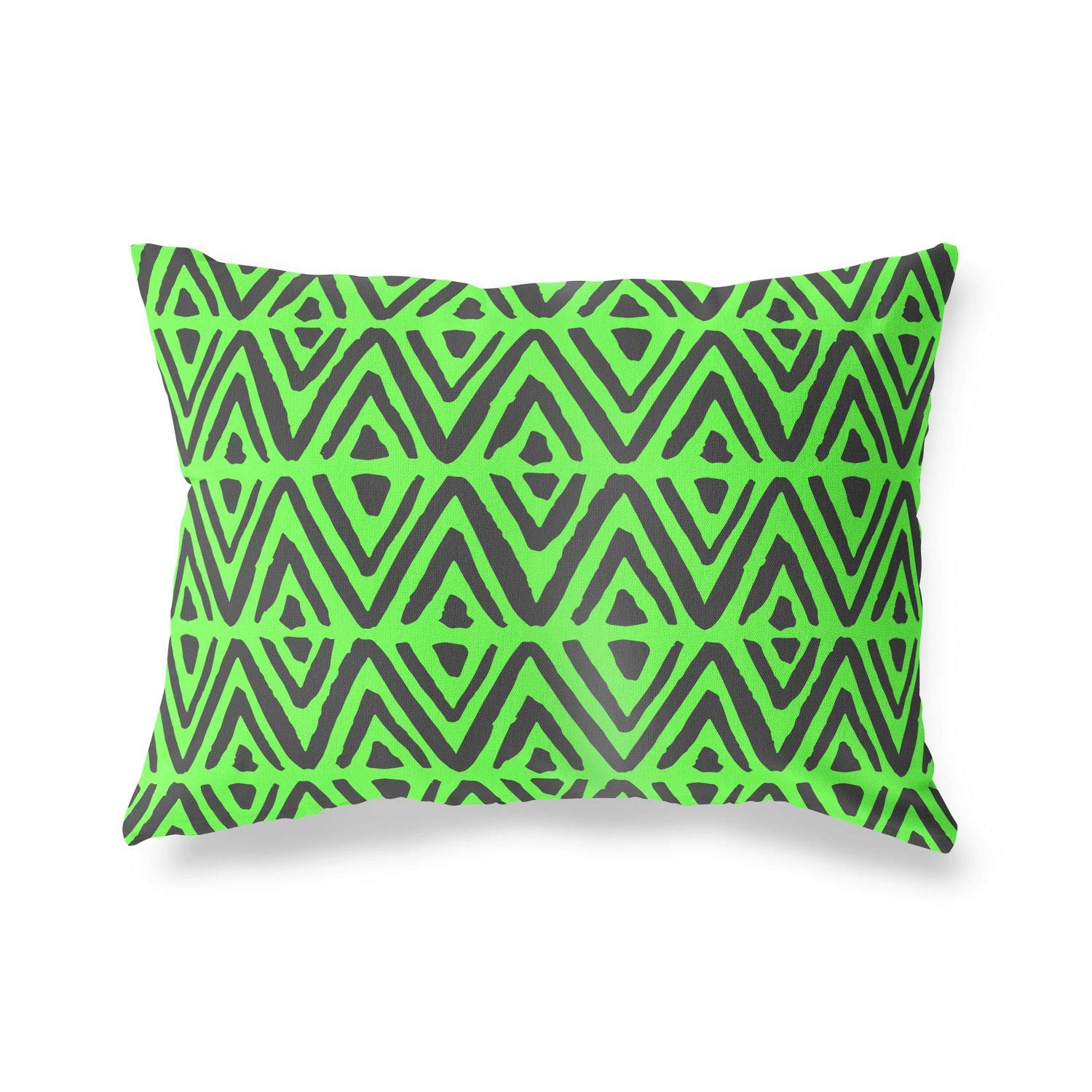 BonaMaison Decorative Cushion Cover, Neon Green Fume Throw Pillow Covers, Home Decorative Pillowcases for Livingroom, Sofa, Bedroom, Size: 45X60 Cm - Designed and Manufactured in Turkey