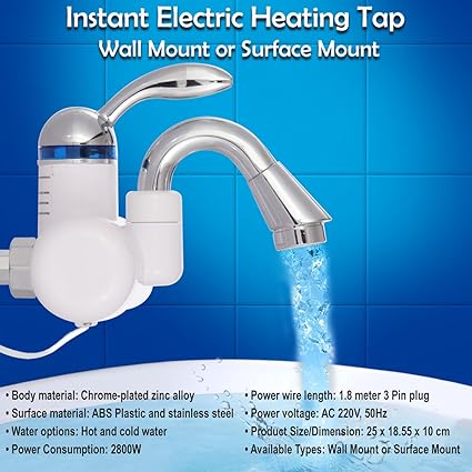 Buy Tna Instant Electric Heating Tap Wall Mount Online At Low