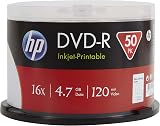 HP DVD-R 16x 4.7GB 120 Min Blank Recordable Discs 50 Pack Printable view 2