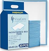 ViraCare 20x Premium Incontinence Bed Pads 60x90 cm Disposable Bed Mats view 1