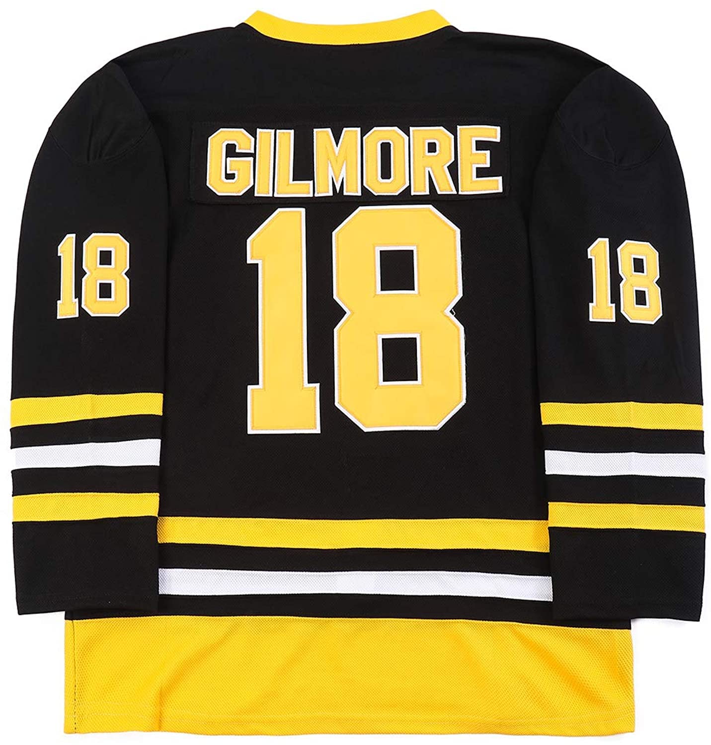 Photo 1 of Boston Happy Gilmore #18 Adam Sandler 1996 Movie Ice Hockey Jersey Stitched Letters and Numbers S-XXXL Black