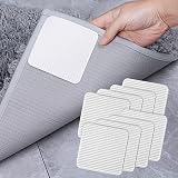 FuKuEn Non Slip Carpet Grippers 10x10cm 8 pcs for Laminate Floors Anti Curling