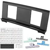 Konper Music Stand for Sheet Music, Compatible with Yamaha Music Sheet Stand Fit for Multiple Keyboard Models, Keyboard Sheet Music Stand with 4 Music Book Clip &amp; Piano Key Stickers