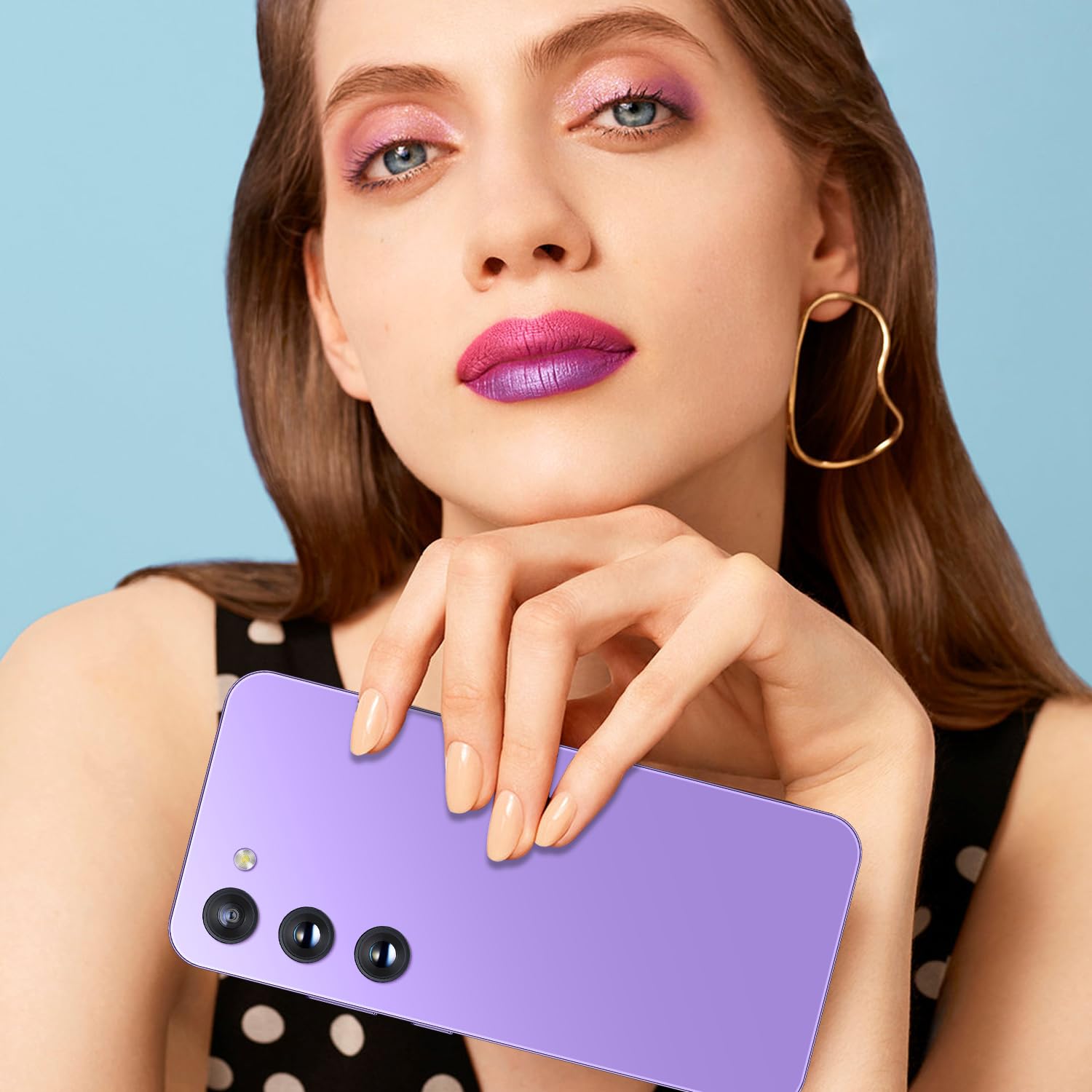Cheap Mobile Phones, 5.0 Inch, Android 9.0, Dual SIM Dual Camera, Quad Core, 16GB ROM【Expandable up to 128GB】, Support WiFi/Bluetooth/FM, Face Unlocked Phones (Purple)