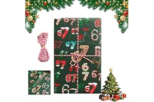 67 Christmas Wrapping Paper, 67 Meme Wrapping Paper, Christmas Wrapping Paper Roll, Gift Wrap Paper for Xmas, Holiday, Party,