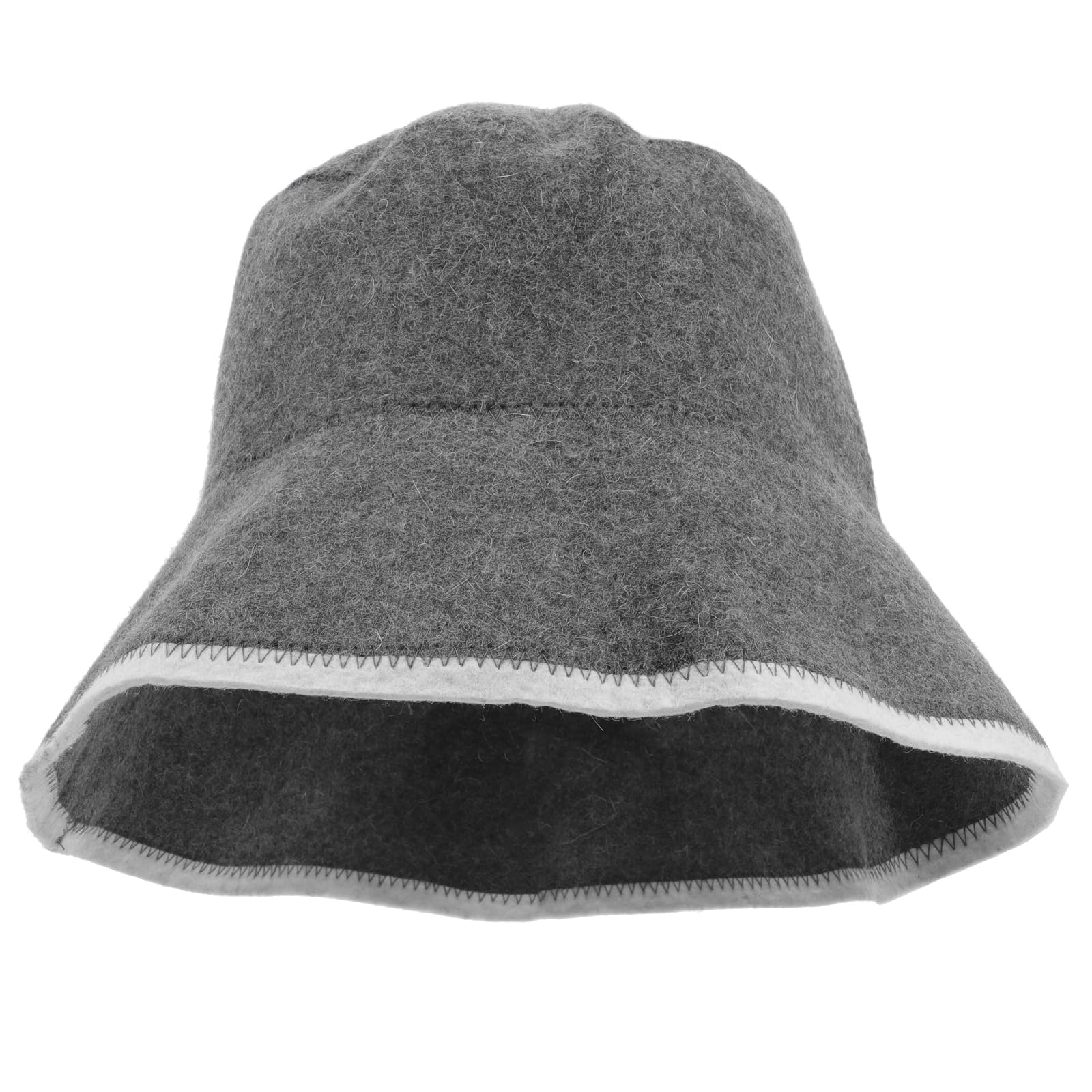 Kisangel Wool Sauna Hat Sauna Cap Headscarf Accessories for Men Turbans Has Hats Head Hair Cap Bathing Caps Bath Organic Fisherman's Shower Cap Felt Wool Grey