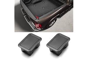 POETRYXIAO Stake Hole Covers,Truck Bed Rail Stake Pocket Plugs Compatible with 2019-2023 Dodge RAM 1500,Caps Rail Hole Plugs(2 Pieces)