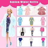 Miunana 28 Doll Clothes Set for 11.5 inch Dolls Winter Outfit Pack view 2