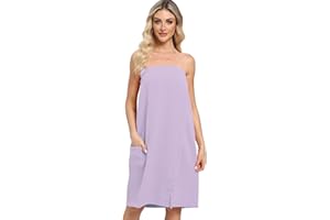 Xeoxarel Women’s Waffle Lightweight Towel Wrap with Adjustable Closure