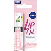NIVEA Lip Oil Brilho Nutritivo Natural Glow 5,5ml, Hidratação Prolongada, Efeito Gloss, Para Todos os Tons de Pele