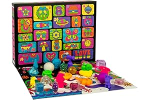 HORIZONTT Christmas Advent Calendar 2025-24 Days of Sensory Surprises - Squishy Toys with Fun Shapes and Textures 24 Doh Toys in One Calendar