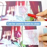 Hanyousheng 500 Sheets Transparent Sticky Notes 4 Sizes See Through Self-Stick view 3