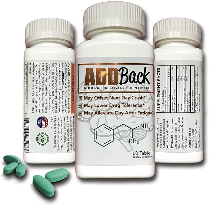 Amazon Com Addback Adderall Recovery Supplement Health Personal Care