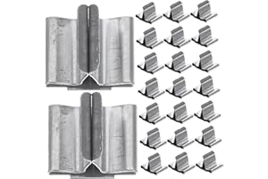 GARVALON 100pcs Metal Candle Wick Tabs with Wood Base Clips for Candle Making DIY Reusable Iron Sustainer