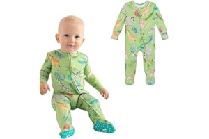 Posh Peanut Baby Boy Footie Pajamas - Soft Viscose Made from Bamboo 2 Way Zipper Sleepers & Onesies
