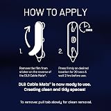 DL8 Cable Mate White Self-Adhesive USB Cable Holder Clip for Desk Car Wall view 6