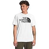 The North Face Men's Short Sleeve Half Dome Tee, TNF White/TNF Black, X-Large