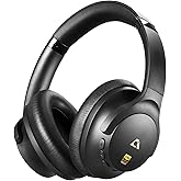 1Mii Y8+ Hybrid Active Noise Cancelling Headphones, 100H Ultra Playtime, Bluetooth 6.0 Over Ear, Wireless Hi-Res Audio & Deep Bass, Comfort for Travel & Home Office, AI Chat & Custom EQ via APP, Black