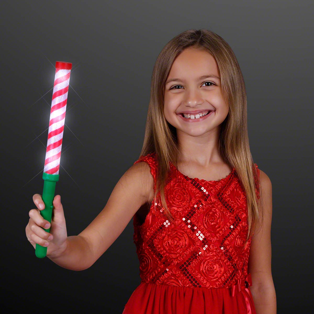 FlashingBlinkyLights Candy Cane Baton Light Up Wand
