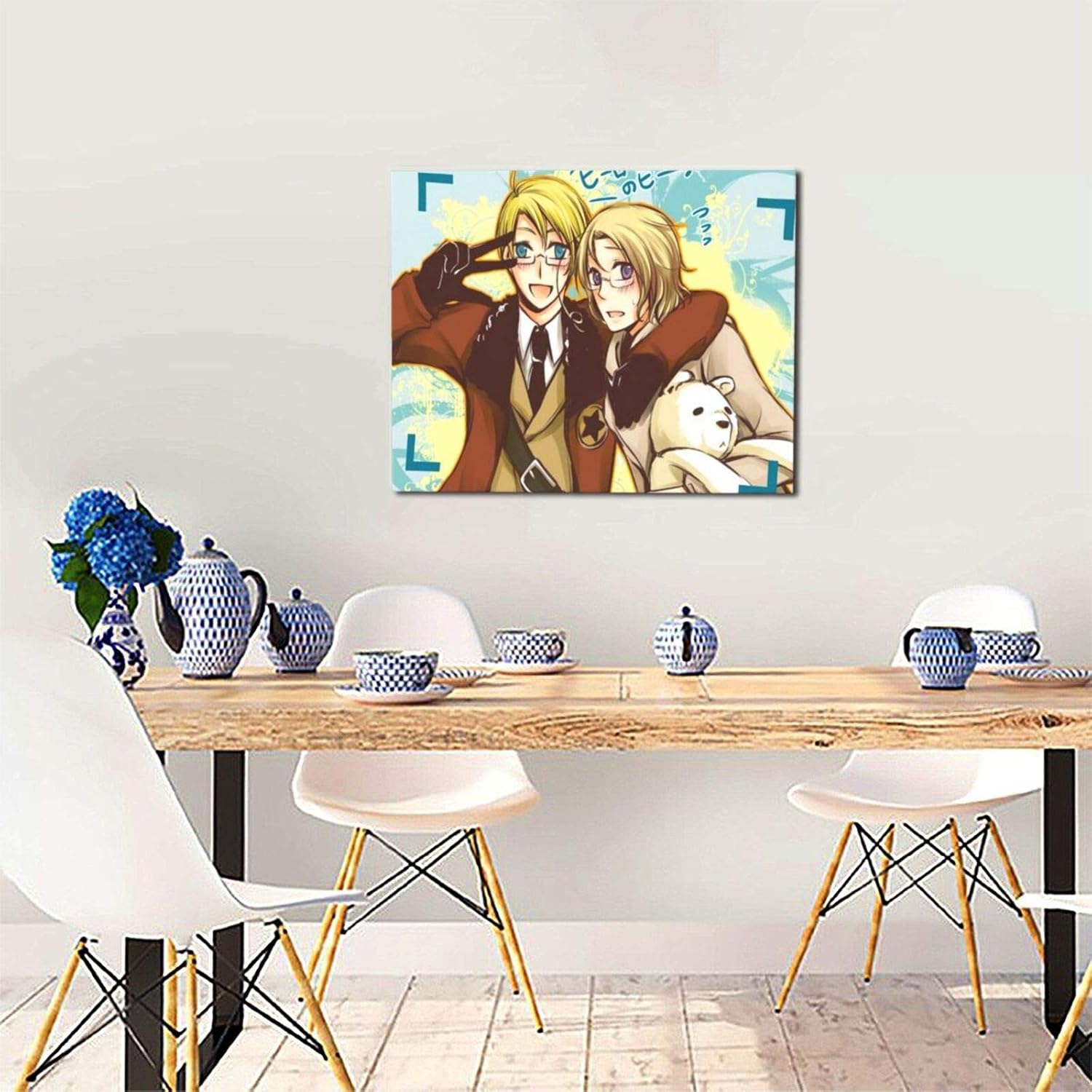 Amazon ヘタリアaxis Powers 室内装飾アートポスター装飾絵画寝室リビングルームダイニングルーム壁画モダンポスター部屋装飾壁画壁画絵画ソファ背景画ウォールアートギフト ウォールステッカー オンライン通販