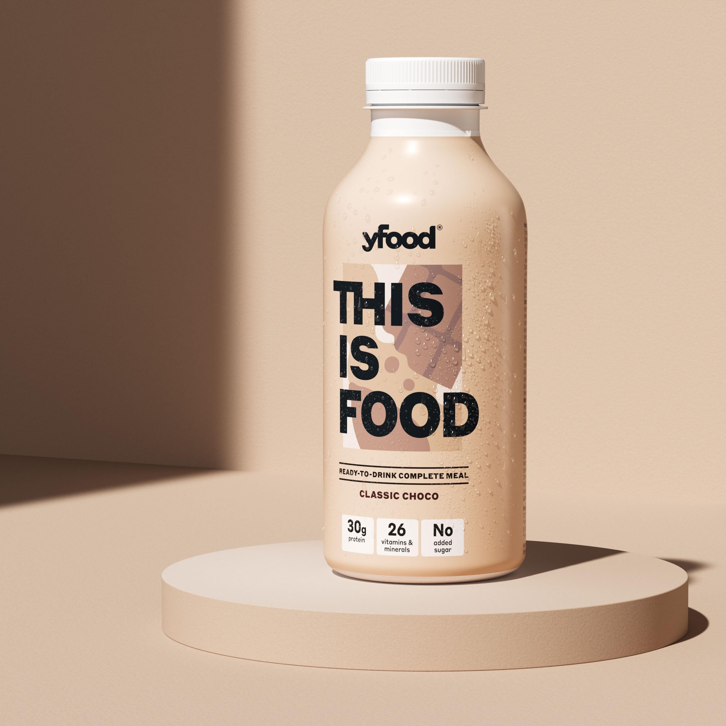 yfood Classic Choco, tasty meal replacement, THIS IS FOOD drink, 30 g of protein, 26 vitamins and mineral (12 x 500ml)