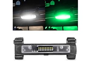 UTV Interior Light, RFROAD LIGHTING Universal Roll Bar Mount LED Light UTV Dome Light Utility Roll Cage Light for UTV Polaris RZR ATV Can-Am Truck Car Off Road Cab - White/Green